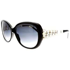 Chopard Sch073 Black Gold / Shaded Smoke Lenses Sunglasses