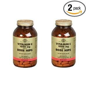 Solgar   Vitamin C with Rose Hips, 1000 Mg, 250 Tablets 2 Bottles