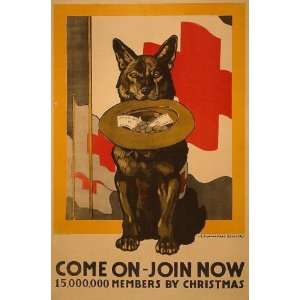 World War I Poster   Come on   Join now 15000000 members by Christmas 