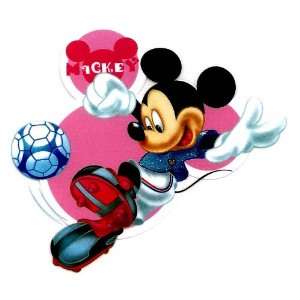 Mickey Mouse kicking soccer ball with soccer shoes IN ACTION Disney 