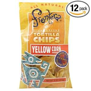 Frontera Blue Corn Tortilla Chips, 12 Ounce Bags (Pack of 12)