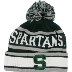   Green New Era Jr. Striped Snowflake Tassel Knit Hat: Sports & Outdoors