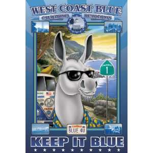  West Coast Blue   California Democrats 20x30 poster