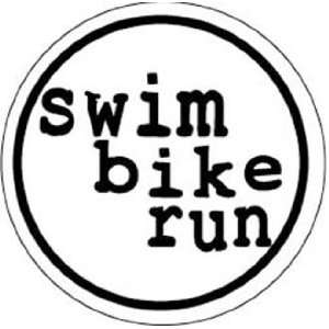  BaySix Swim Bike Run Circle Decal