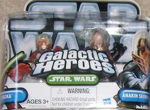 Star Wars Galactic Heroes Ahsoka & Anakin Skywalker NEW  