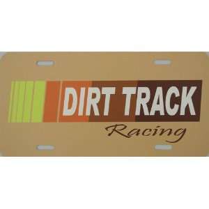 Dirt Track Racing License Plate