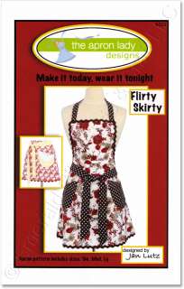 The Apron Lady Designs Flirty Skirty Sewing Pattern NEW  
