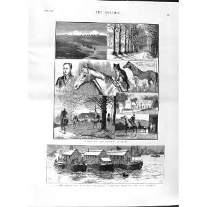   1881 SMALL POX EPIDEMIC HOSPITAL LONDON RUSSLEY HORSES