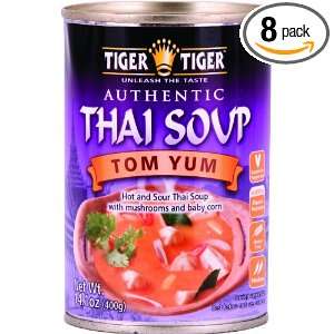 Tiger Tiger, Thai Soup, Tom Yum, 14.1 Ounce (Pack of 8)