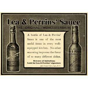   Worcestershire Sauce Food Flavor   Original Print Ad