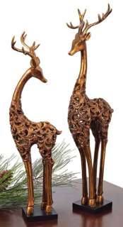   reindeer statues make a great accent forthe home around Christmastime
