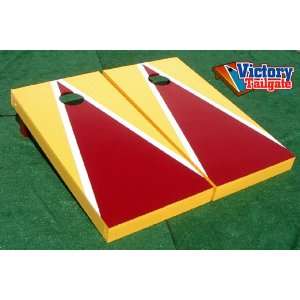   RED Matching Triangle Cornhole Bean Bag Toss Game: Sports & Outdoors