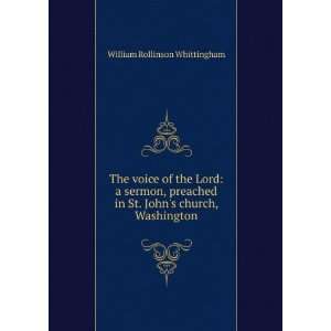   in St. Johns church, Washington William Rollinson Whittingham Books