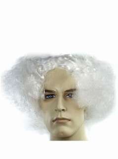 Mad Scientist Doc Brown Lacey Costume Wig   3 qualities  