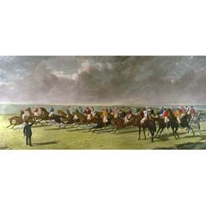   , Benjamin Summers, J Horse Racing Steeple Chasing Engraving Intaglio