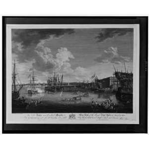   this view of the royal dock yard at Deptford  1775