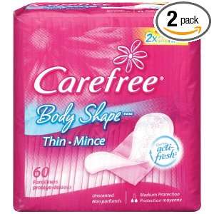  Carefree To Go Thin Unscented Light Protection 60 Count 