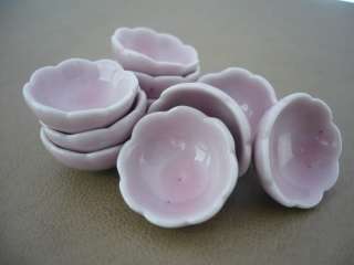   . Pink Soup Bowls Dollhouse Miniatures Ceramic Supply Food  