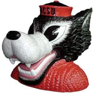  NCAA North Carolina State Wolfpack Mascot Bust Coin Bank 