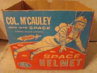 Vintage Col McCauley Men Into Space IDEAL Toy Space Helmet & Visor 