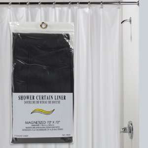  Vinyl Shower Curtain Liner BLACK,  