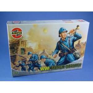  Airfix 1:72 Toy Soldiers WWI French Infantry 48 Piece Set 