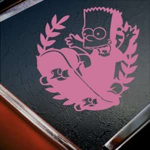  The Simpsons Pink Decal Bart Simpson Truck Window Pink 
