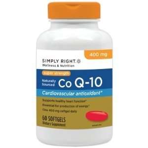  Simply Right Super Strength Co Q 10 400mg   60 ct. Office 