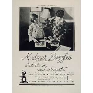  1931 Ad Madmar Jigsaw Puzzles Children Toys Utica NY 