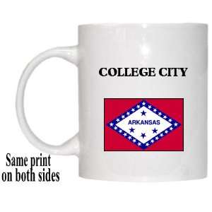  US State Flag   COLLEGE CITY, Arkansas (AR) Mug 