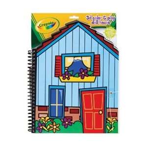  Colorbok Crayola 3D Color & Play Doll House Coloring Book 