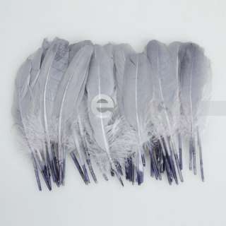 50pcs Grey Duck Feather 4 8optional colors wedding decorations NEW 