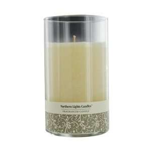  CREAM SCENTED by  ONE 6 INCH GLASS PILLAR SCENTED CANDLE. COMBINES 