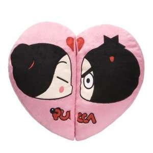  Kiss Me Heart Shape Pillow in Pink