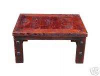 Vintage Solid Wood Burgundy Color Coffee Table s921s  