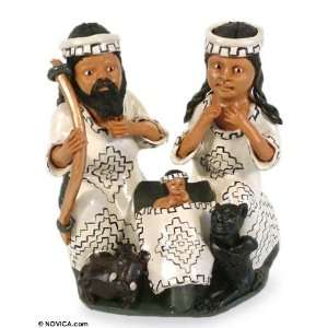    Ceramic nativity scene, Shipibo Bethlehem Home & Kitchen