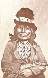 Grey Leggings Comanche Indian Native American Postcard  