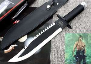 First Blood Rambo II Bowie Hunter Survival Hunting Combat Knife  