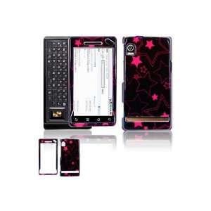   Graphic Case   Hot Pink Shimmering Stars Cell Phones & Accessories