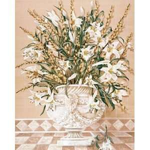  White Lily Bouquet Poster Print