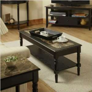  Convenience Concepts Faux Marble Coffee Table