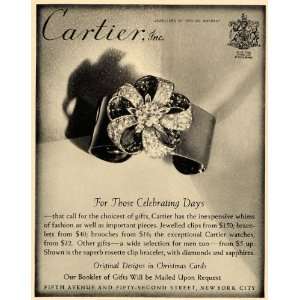 1938 Ad Cartier Ring Gem Jewel Jewelry Diamonds Gifts 