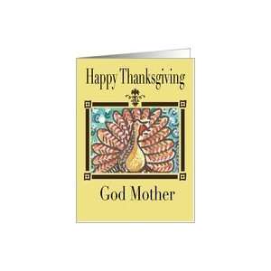  Turkey Thanksgiving God Mother Yellow Card: Health 