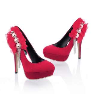  Platform Lace Pumps High Heels Pumps Women Shoes US Size 5 9 X319