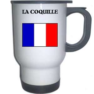  France   LA COQUILLE White Stainless Steel Mug 