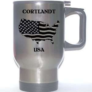  US Flag   Cortlandt, New York (NY) Stainless Steel Mug 