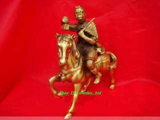 Fancy~ Chinese Bronze Monkey Riding Horse Statue 7.6H  
