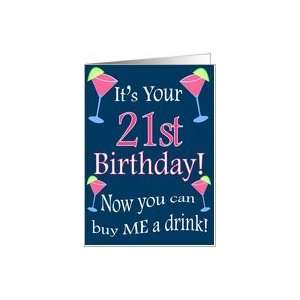  21st Birthday Cosmo Humor Card: Toys & Games