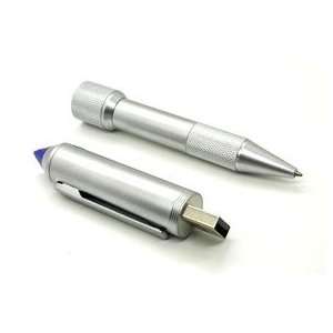  8GB USB Flash Drive Ball Pen (Silver): Electronics