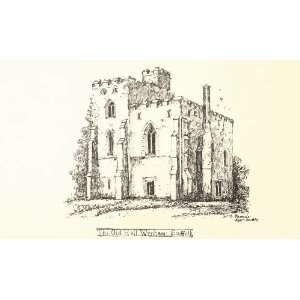   inch (20cm x 15cm) Print The Old Hall Wenham Suffolk